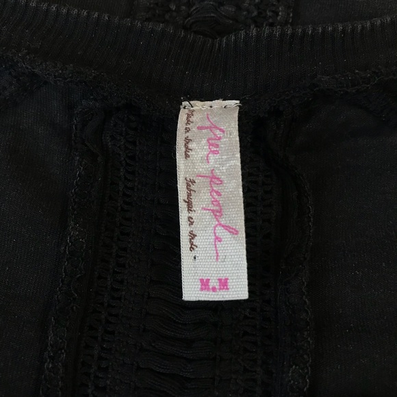 *Sold* Free People Gold Coast Crochet Henley Top - Picture 7 of 8